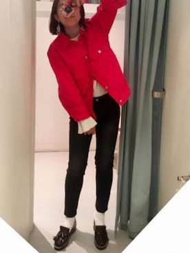 「Ray BEAMS（レイビームス）のアイテム（ローファー）」を使った、Aileenさん（レディース・159cm）の冬コーディネート