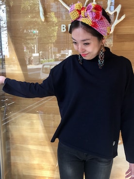 「orcival」｜「アイテム（アクセサリー）」を使った、Aileenさん（レディース・160cm）の秋コーディネート