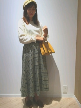 「GLOBAL WORK（グローバルワーク）のアイテム（その他）」を使った、えむさん（レディース・163cm）の秋コーディネート