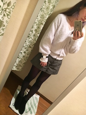 「アイテム（ピアス（両耳用））」を使った、ともちゅんさん（レディース・153cm・20代）の冬コーディネート