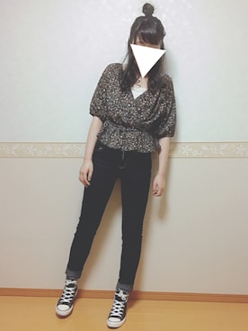 「アイテム（ピアス（両耳用））」を使った、𝕎‌*☻さん（レディース・167cm・20代）の秋コーディネート