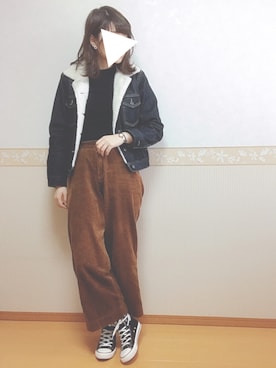 「アイテム（ピアス（両耳用））」を使った、𝕎‌*☻さん（レディース・167cm・20代）の秋コーディネート