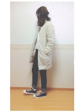 「アイテム（ピアス（両耳用））」を使った、𝕎‌*☻さん（レディース・167cm・20代）の冬コーディネート
