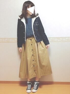 「アイテム（ピアス（両耳用））」を使った、𝕎‌*☻さん（レディース・167cm・20代）の冬コーディネート