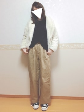 「アイテム（ピアス（両耳用））」を使った、𝕎‌*☻さん（レディース・167cm・20代）の冬コーディネート