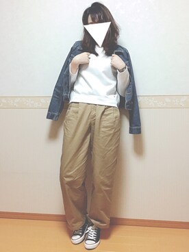 「アイテム（ピアス（両耳用））」を使った、𝕎‌*☻さん（レディース・167cm・20代）の春コーディネート