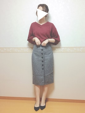 「アイテム（ピアス（両耳用））」を使った、𝕎‌*☻さん（レディース・167cm・20代）の秋コーディネート