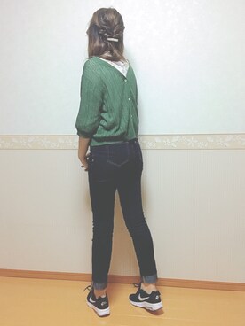 「アイテム（ピアス（両耳用））」を使った、𝕎‌*☻さん（レディース・167cm・20代）の秋コーディネート