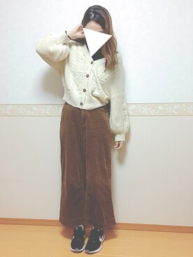 「アイテム（ピアス（両耳用））」を使った、𝕎‌*☻さん（レディース・167cm・20代）の秋コーディネート