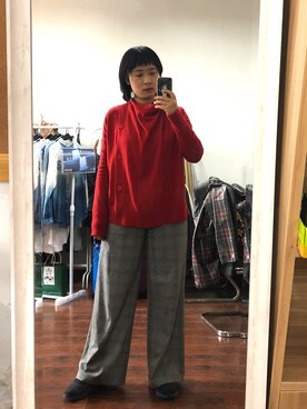 「Etam（エタム）のアイテム」を使った、Will    Huさん（レディース・165cm）の冬コーディネート