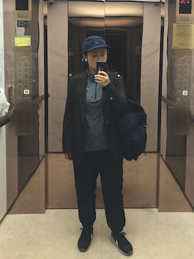 「working style」｜「アイテム（帽子）」を使った、Will    Huさん（レディース・165cm）の秋コーディネート