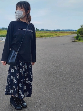 「Honeys（ハニーズ）のアイテム（その他トップス）」を使った、みっくさん（レディース・150cm）の夏コーディネート