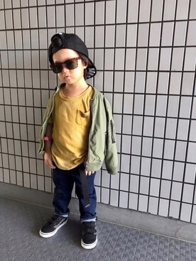 「babygap」｜「アイテム（その他）」を使った、kotaroさん（キッズ・90cm）の秋コーディネート