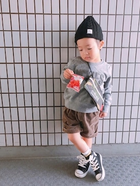 「Manhattan Portage」｜「アイテム（その他）」を使った、kotaroさん（キッズ・90cm）の秋コーディネート