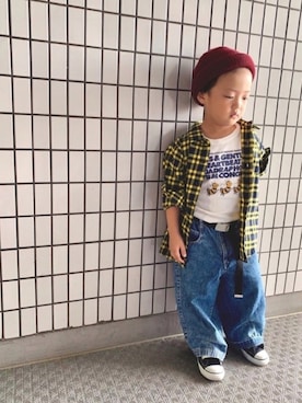 kotaroさん（キッズ・100cm）の秋コーディネート