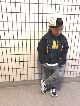 kotaroさん（キッズ・100cm）の秋コーディネート