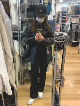 「RAG MACHINE（ラグマシーン）のアイテム（ジャケット/アウター）」を使った、MARISAさん（レディース・157cm）の春コーディネート