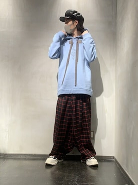 「ROYAL FLASH（ロイヤルフラッシュ）のアイテム（パーカー）」を使った、Yu-m@‼︎さん（メンズ・181cm）の冬コーディネート