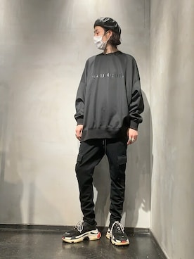 「アイテム（スウェット）」を使った、Yu-m@‼︎さん（メンズ・181cm・20代）の冬コーディネート