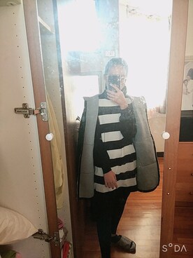 「KIKIのアイテム」を使った、MZさん（レディース・161cm）の冬コーディネート