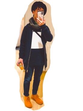 「D.M.G.（ドミンゴ）のアイテム」を使った、geeeeen.chanさん（メンズ・163cm）の春コーディネート