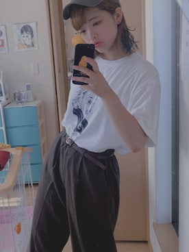 「Ralph Lauren」｜「アイテム（スラックス）」を使った、saeさん（レディース・162cm）の夏コーディネート