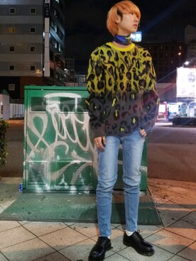 「DANKE SCHON（ダンケシェーン）のDankeSchon/ダンケシェーン/ANKLE SKINNY/アンクルスキニーパンツ（その他パンツ）」を使った、ながさきたいがさん（メンズ・169cm）の秋コーディネート