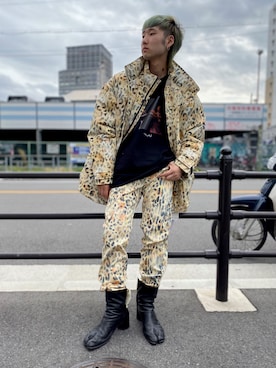「LHPOSAKA」｜「アイテム（ジャケット/アウター）」を使った、ながさきたいがさん（メンズ・169cm）の秋コーディネート