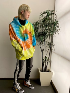 「L.H.P Private Brand（エルエイチピープライベートブランド）のアイテム（パンツ）」を使った、ながさきたいがさん（メンズ・169cm）の冬コーディネート
