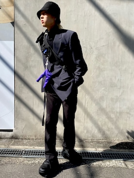 「ADER error（アーダーエラー）のアイテム」を使った、ながさきたいがさん（メンズ・169cm）の冬コーディネート
