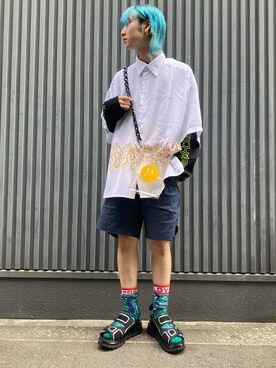 ながさきたいがさん（メンズ・170cm）の夏コーディネート