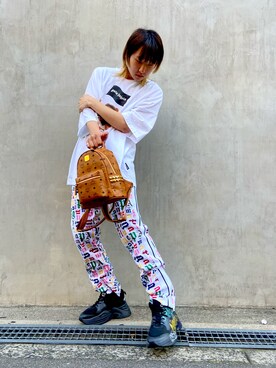 「MCM（エムシーエム）のアイテム」を使った、ながさきたいがさん（メンズ・169cm）の春コーディネート