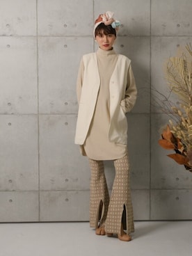 「SHEER flow（シアーフロウ）のアイテム」を使った、SHEERさん（レディース・158cm）の夏コーディネート