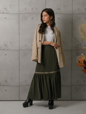 「SHEER flow（シアーフロウ）のアイテム」を使った、SHEERさん（レディース・158cm）の夏コーディネート