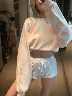 「SHEER flow（シアーフロウ）のアイテム（トップス）」を使った、SHEERさん（レディース・158cm）の秋コーディネート