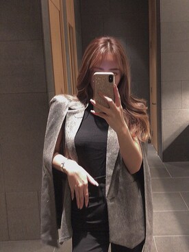「SHEER flow（シアーフロウ）のアイテム」を使った、SHEERさん（レディース・158cm）の秋コーディネート