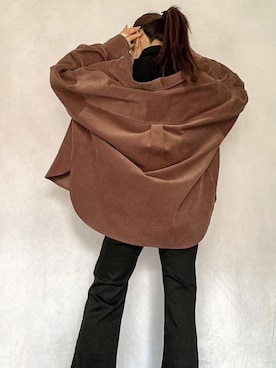 「SHEER flow（シアーフロウ）のアイテム」を使った、SHEERさん（レディース・158cm）の秋コーディネート