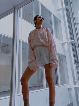 「SHEER flow（シアーフロウ）のアイテム」を使った、SHEERさん（レディース・158cm）の秋コーディネート