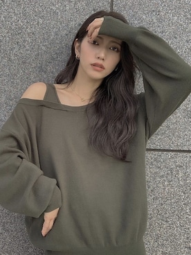 「SHEER flow（シアーフロウ）のアイテム」を使った、SHEERさん（レディース・158cm）の秋コーディネート