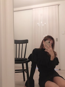 「SHEER flow（シアーフロウ）のアイテム」を使った、SHEERさん（レディース・158cm）の秋コーディネート