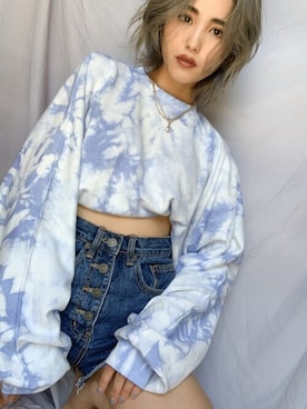 「SHEER flow（シアーフロウ）のアイテム」を使った、SHEERさん（レディース・158cm）の秋コーディネート