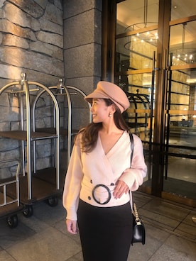 「SHEER flow（シアーフロウ）のアイテム（トップス）」を使った、SHEERさん（レディース・158cm）の秋コーディネート