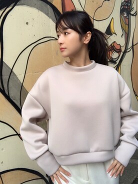 「SHEER flow（シアーフロウ）のアイテム」を使った、SHEERさん（レディース・158cm）の秋コーディネート