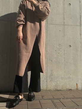 「SHEER flow（シアーフロウ）のアイテム」を使った、SHEERさん（レディース・158cm）の秋コーディネート