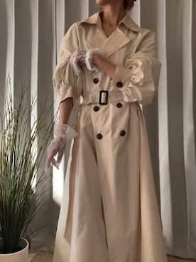 「SHEER flow（シアーフロウ）のアイテム」を使った、SHEERさん（レディース・158cm）の冬コーディネート