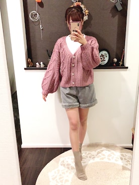 「oneway glamorous（ワンウェイグラマラス）のアイテム」を使った、み ん とさん（レディース・160cm）の秋コーディネート