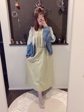 「Chuu」｜「アイテム（ジャケット/アウター）」を使った、み ん とさん（レディース・160cm）の春コーディネート