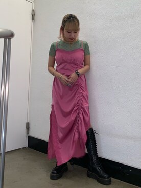 ギャザーランジェリーワンピース キャミワンピース を使ったコーディネート一覧 Wear