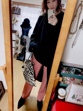 BLACK BY MOUSSY（ブラックバイマウジー）の「trinity loose wide knit