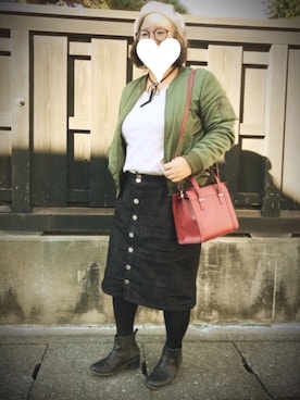 ブーツを使った タイトデニムスカート の人気ファッションコーディネート Wear